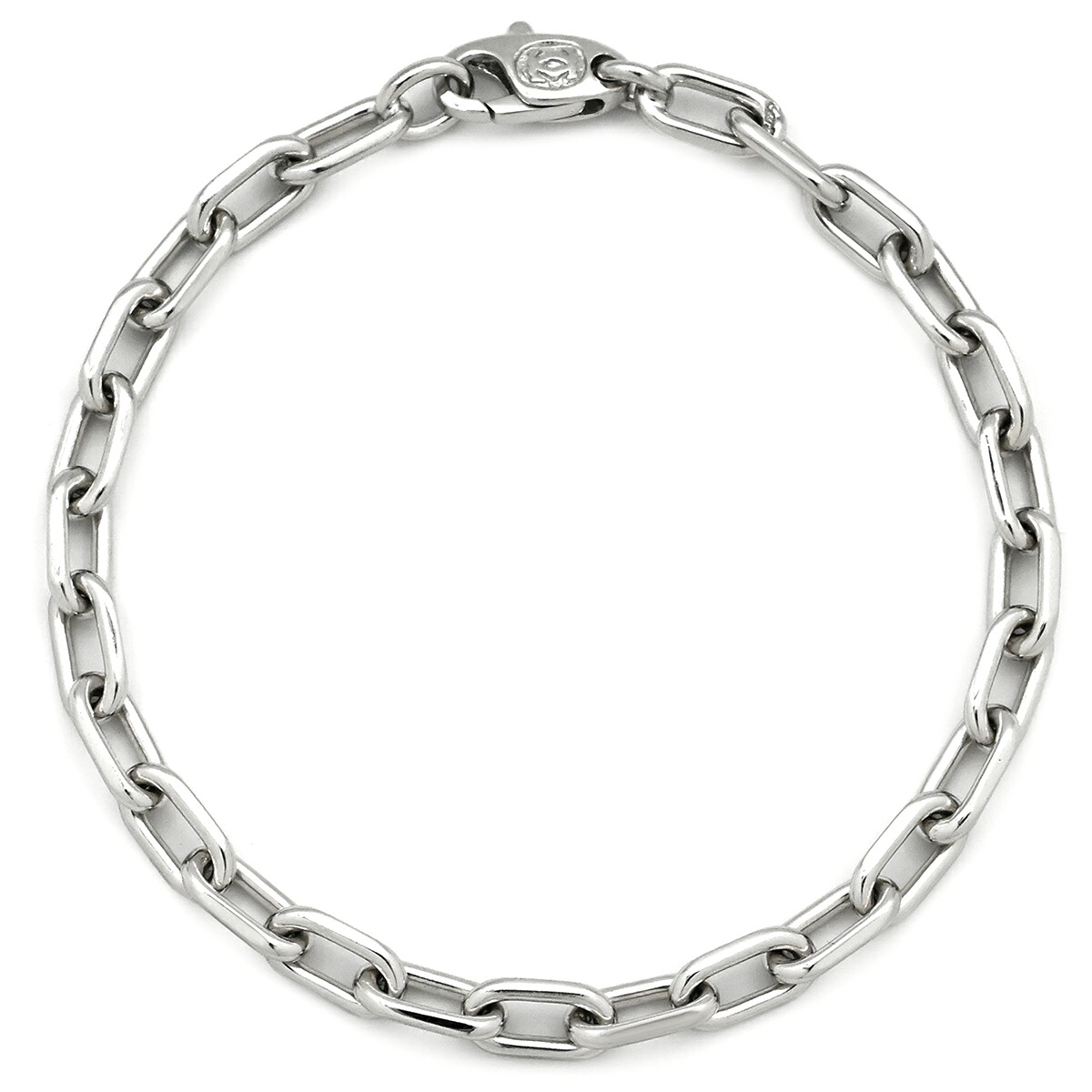カルティエ Cartier ブレスレット スパルタカス ホワイトゴールド Cartier 750 18K WG 18金 オーバルリンク チェーンブレスレット 【箱】【中古】 249,000円