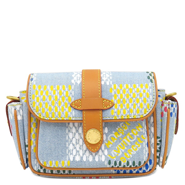 ルイヴィトン LOUIS VUITTON ショルダーバッグ カーゴ ウェアラブル ウォレット カーフ LV バーズ ダミエ デニム マルチカラー ゴールド金具 デニム 2025SS N00134 不明 【保存袋】【中古】