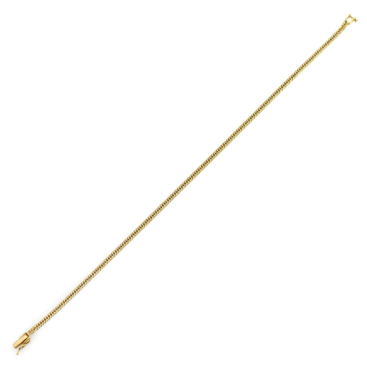 ＼最大5万円割引クーポン 4/4 20時から 数量限定／ 喜平 KIHEI ブレスレット アンクレット K18 23.2cm 5.2g 6面ダブル Ｗ K18YG イエローゴールド 造幣局検定マーク※ショッピングローン対応していません 【中古】