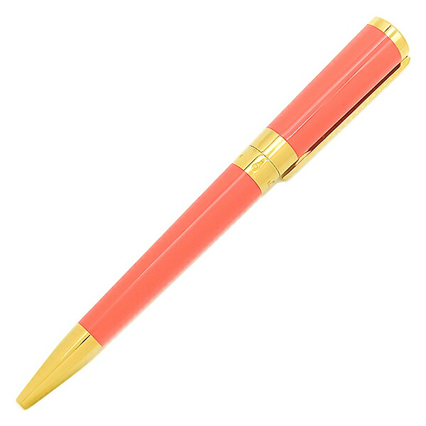 ＼最大5万円割引クーポン 数量限定／ エス・テー・デュポン S.T DUPONT ボールペン リベルテ ラッカー アルミニウム コーラルXゴールド 黒インク 筆記確認済 465226G 【ケース】【中古】