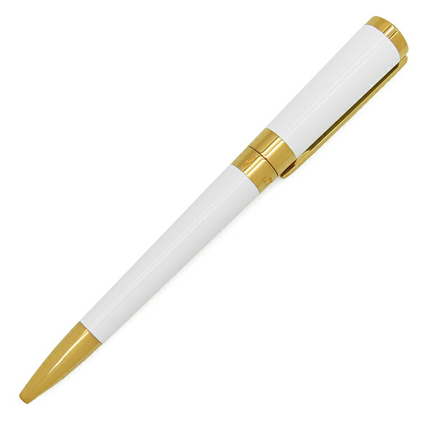 ＼最大5万円割引クーポン 数量限定／ エス・テー・デュポン S.T DUPONT ボールペン リベルテ ラッカー アルミニウム ホワイトXゴールド 黒インク 筆記確認済 465223G 【ケース】【中古】