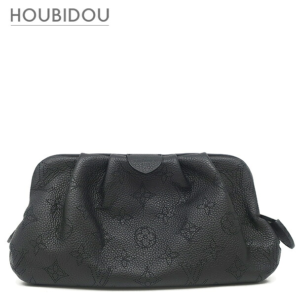 ルイヴィトン Louis Vuitton 2WAY御徒面子 スカラ ミニ モノグラムマヒナ モノグラムマヒナ しろがね色金具 肩先 クラッチペダル 黒  M80093 TR4290【中古】