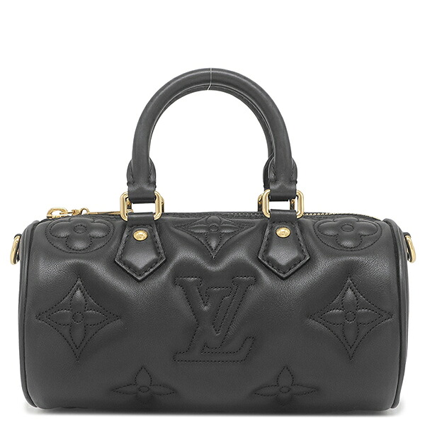 ルイヴィトン LOUIS VUITTON 2WAYバッグ パピヨン BB バブルグラム モノグラムアンプラント ブラック ゴールド金具 3WAY M59800 RFID 【保存袋】【中古】