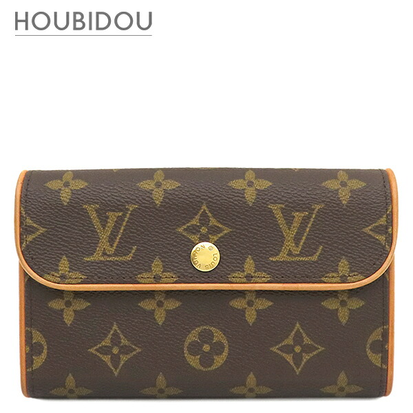 ルイヴィトン Louis Vuitton 酉の方角御徒面子 ポシェット フロランティーヌ モノグラム帆布 モノグラム ゴールド金具 制限事項品  M51859 FL0040・LW0040【中古】