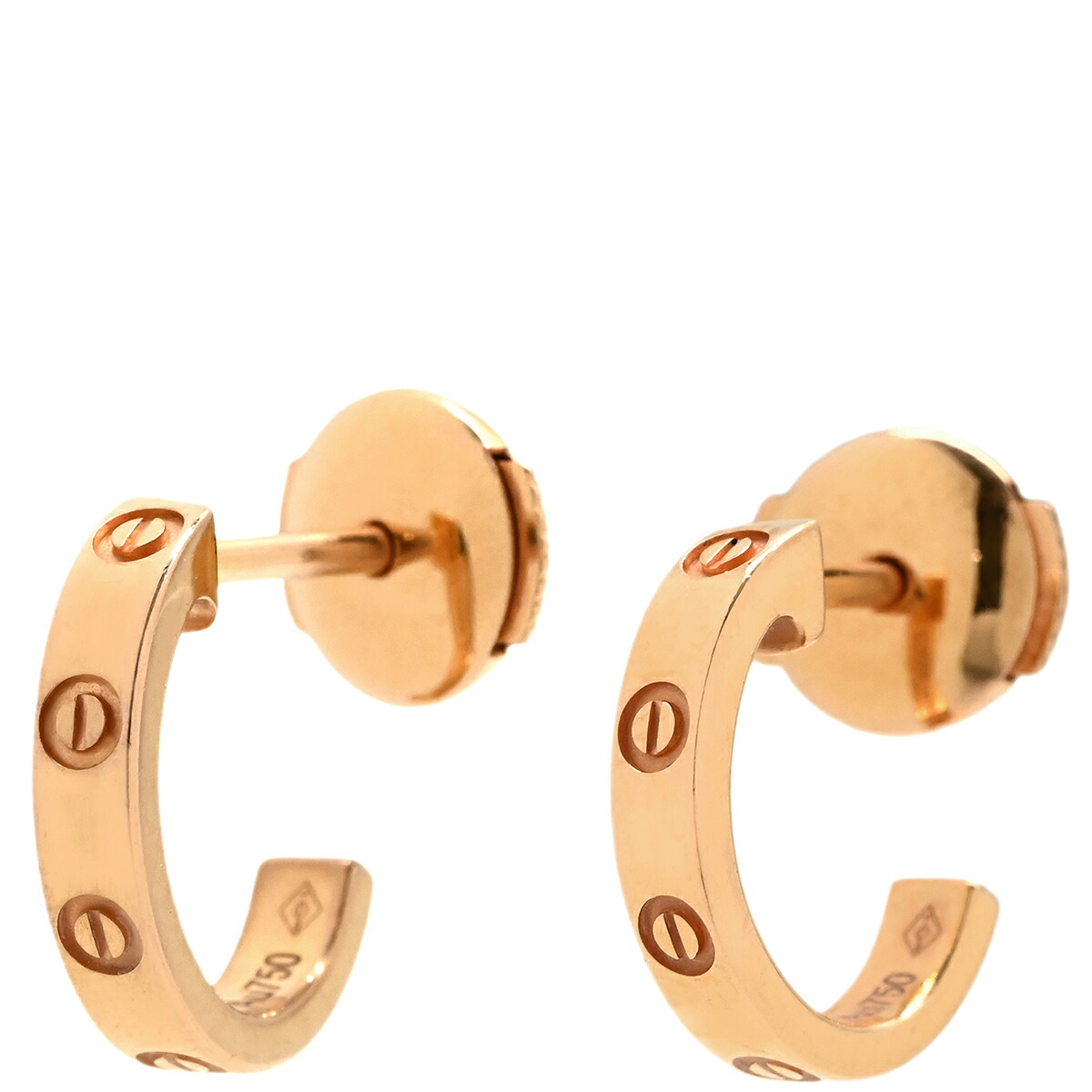 カルティエ Cartier ピアス ラブ LOVE フープピアス SM ピンクゴールド ミニラブ 750 18K PG RG B8029000【中古】 149,000円