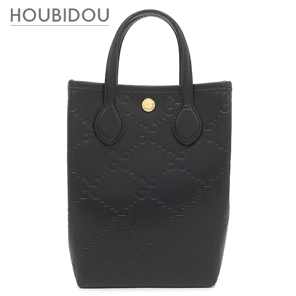 グッチ GUCCI 2WAY御徒面子 GG スーパーミニバッグ なめし革 黒いこと ゴールド金具 黒 ハンドバック 肩部 790133 【箱】【中古】