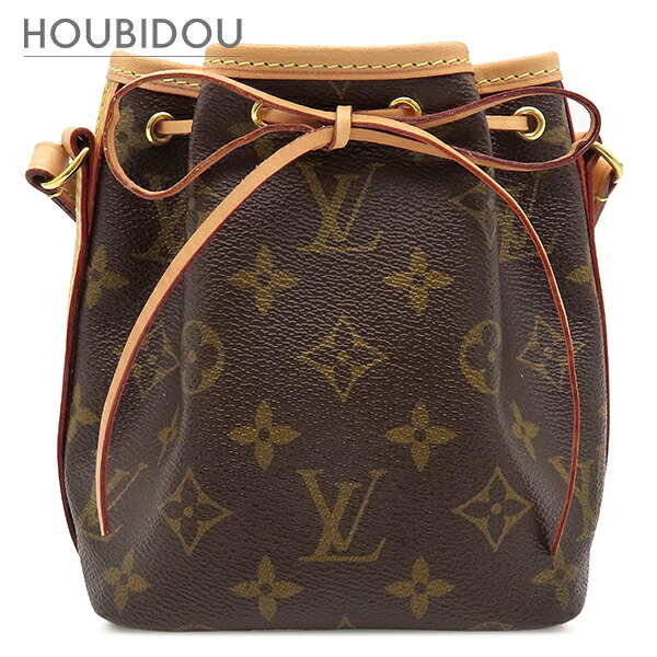 \ポイント2倍/ ルイヴィトン LOUIS VUITTON ショルダーバッグ ナノノエ モノグラムキャンバス モノグラム ゴールド金具 茶 ミニバッグ M41346【中古】|HOUBIDOU 心斎橋店