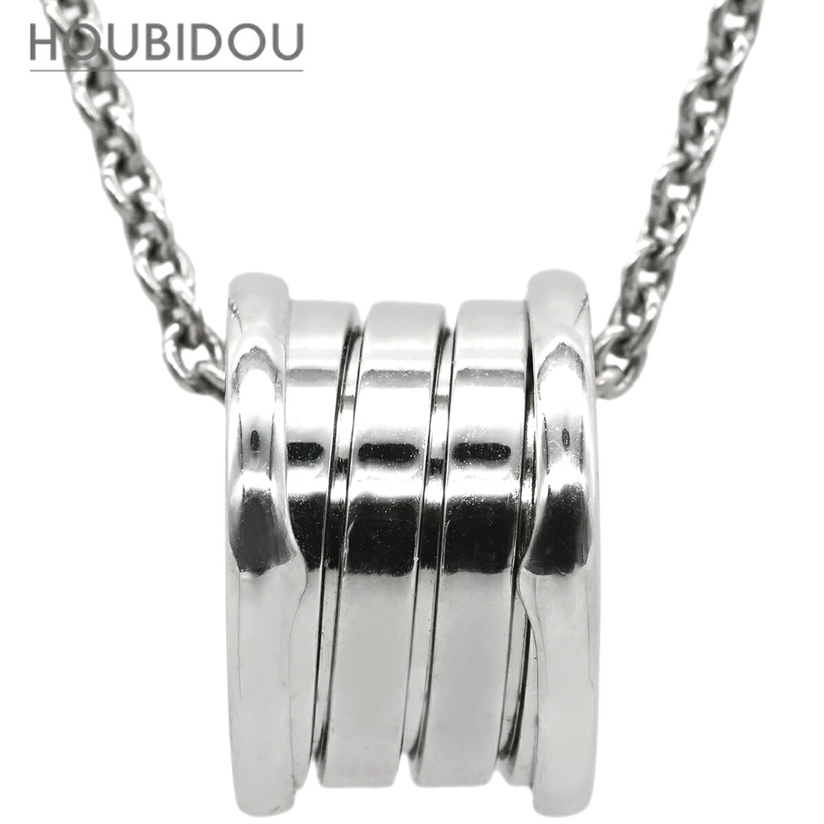 ブルガリ BVLGARI ネックレス ビーゼロワン B-zero1 ホワイトゴールド K18WG Au750 18K 18金 352815【中古】