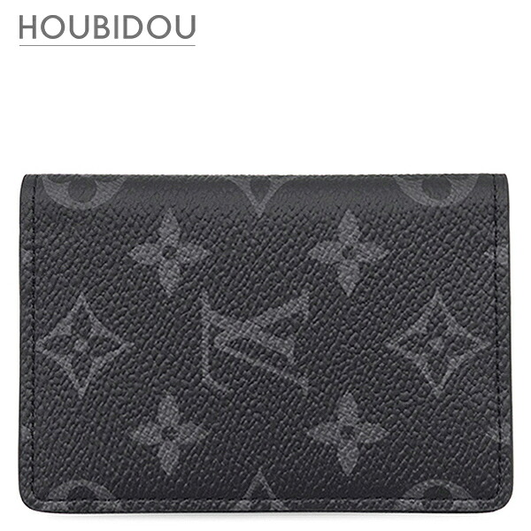 ルイヴィトン LOUIS VUITTON カードケース オーガナイザー ドゥ ポッシュ レザー モノグラムエクリプスキャンパス モノグラムエクリプス 黒 名刺入れ M61696 RFID 【保存袋】【中古】