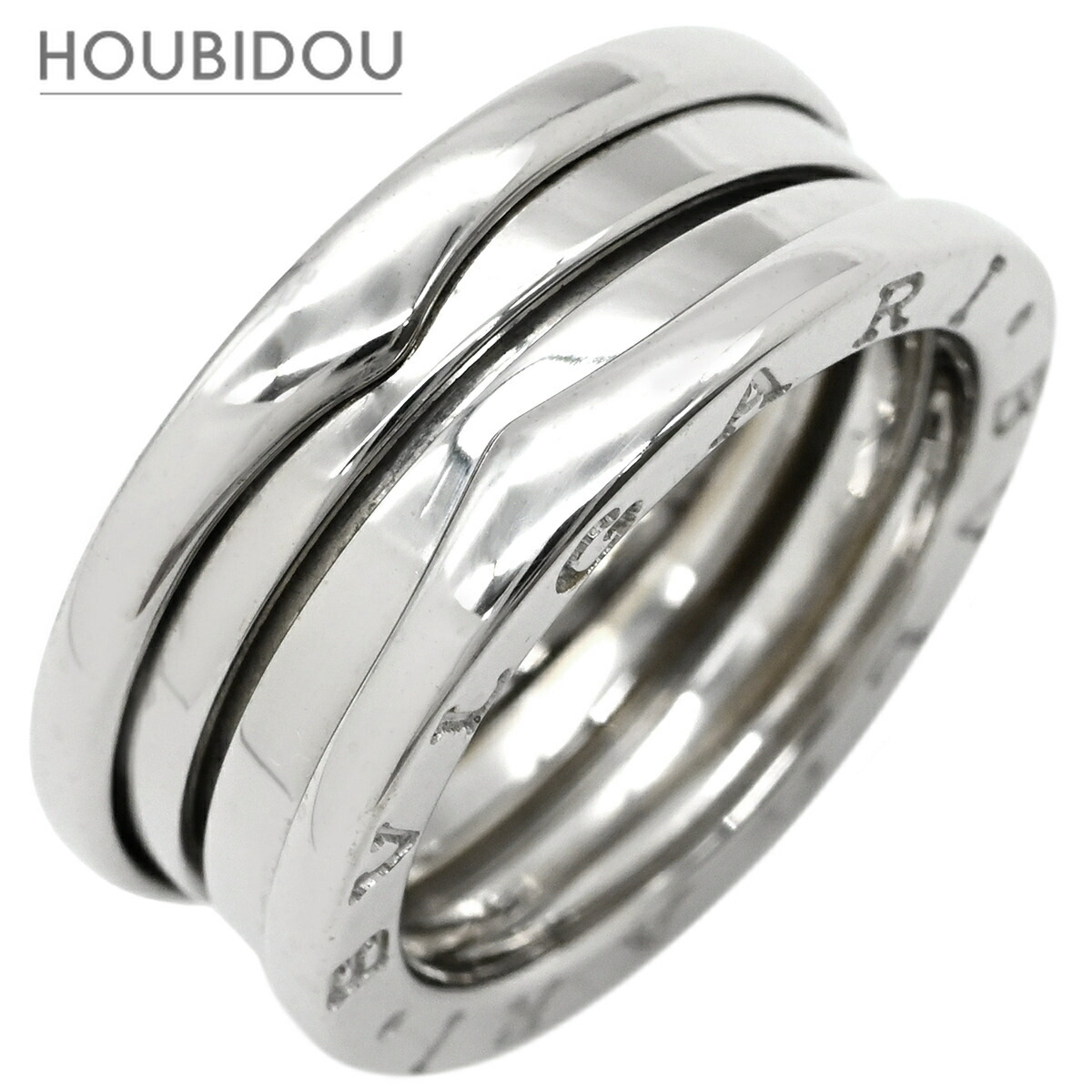 ブルガリ BVLGARI リング 指輪 ビーゼロワン B-zero1 2バンドリング ホワイトゴールド #52 750 18金 WG 12号【中古】 115,000円