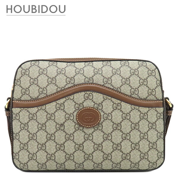＼最大5万円割引クーポン 数量限定／ グッチ GUCCI ショルダーバッグ GGスプリーム ショルダー GGスプリームキャンバス ベージュ×ブラウン ゴールド金具 インターロッキングG 675891 【保存袋】【中古】