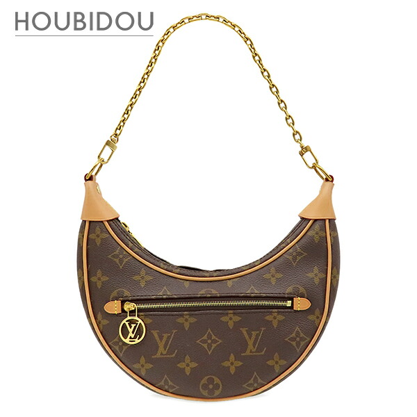 ルイヴィトン LOUIS VUITTON 2WAYバッグ ループ モノグラムキャンバス モノグラム ゴールド金具 茶 ハンドバッグ ショルダー M81098 RFID【中古】