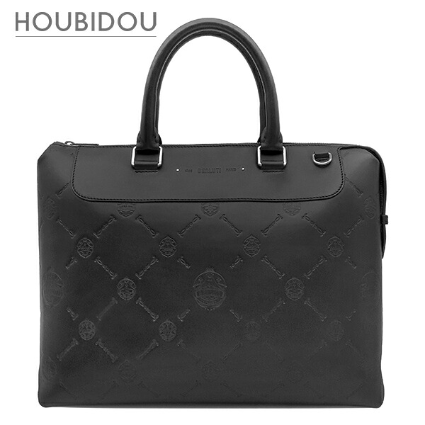 ベルルッティ BERLUTI 2WAYバッグ オン タイム ブリーフケース レザー ヴェネチアカーフレザー ブラック シルバー金具 黒 ビジネスバッグ ショルダーバッグ 【箱】【中古】