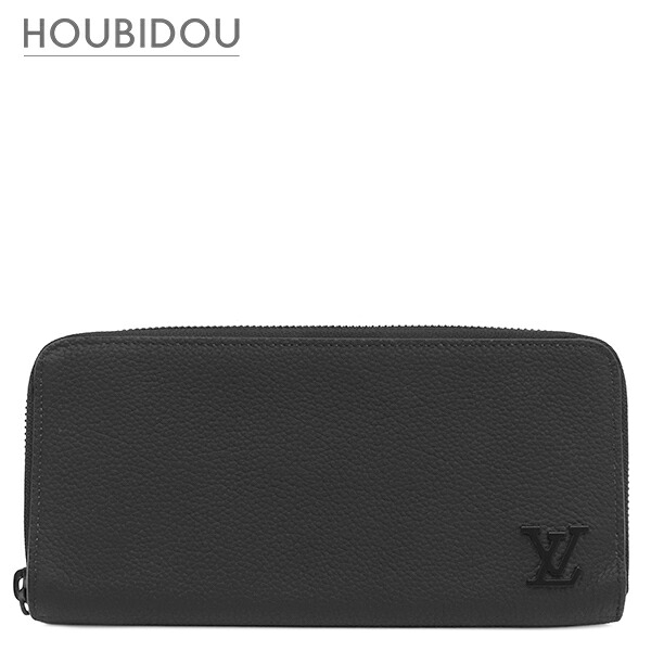 ルイヴィトン LOUIS VUITTON 長紙入れ ジッピー ウォレット ホリゾンタル なめし革 黒いこと つや消し黒いこと金具 黒 ラウンドジッパー  M80334 RFID 【箱】【中古】