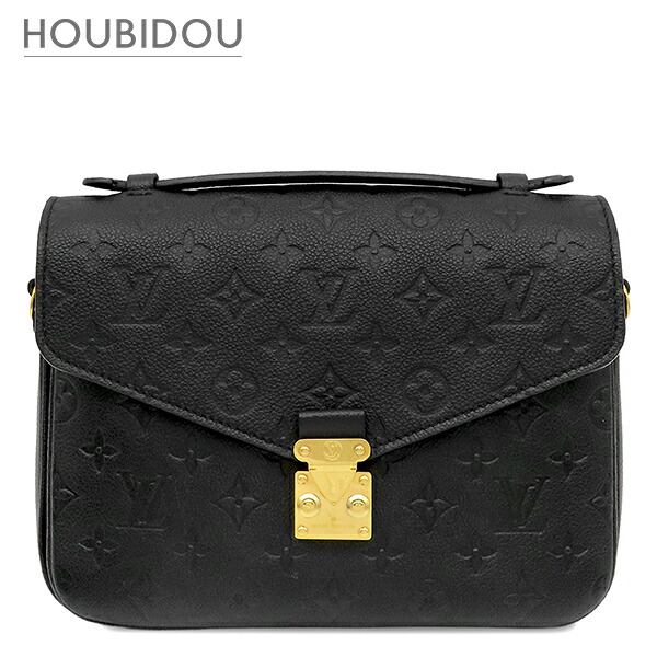 ルイヴィトン LOUIS VUITTON 2WAY御徒面子 ポシェット メティス MM モノグラムアンプラント ノワール ゴールド金具 黒 ショルダーバッグ  M41487 DU0178 【箱】【中古】