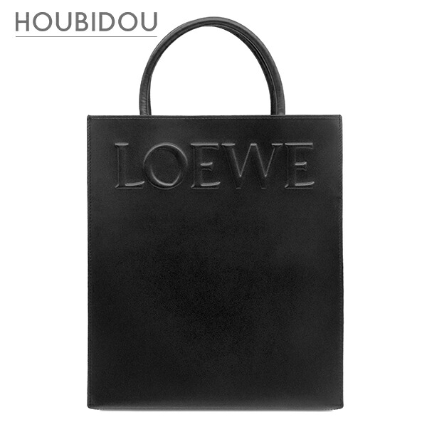 ＼最大限度5万円銀行割引引き換え証 寸法押さえる／ ロエベ LOEWE 2WAY御徒面子 標準尺度 A4 トート なめし革 黒いこと 三鞭酒ゴールド金具 黒 肩肉 通い 通学  A933R18X14 【保護すること袋】【中古】
