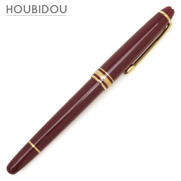 モンブラン Montblanc 筆 マイスターシュテュック 144 金属元素 プレシャスレジン K14(書き込み先) ボルドーワイン 薬莢なし かしら文字目じるし有り  132445【中古】