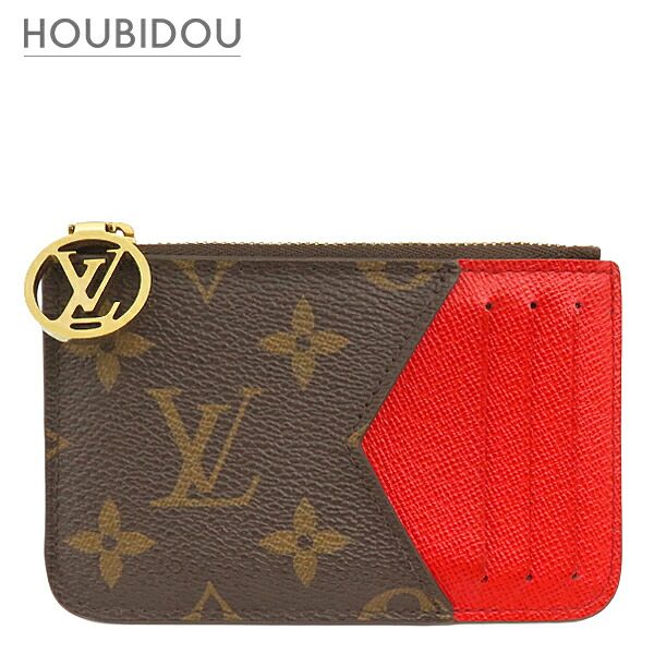 ＼最大限度5万円銀行割引引き換え証 寸法押さえる／ ルイヴィトン LOUIS VUITTON 歌留多容れもの ポルトカルト ロミー モノグラム帆布 モノグラム×頬べに ゴールド金具 フラグメントケース   M81881 RFID【中古】