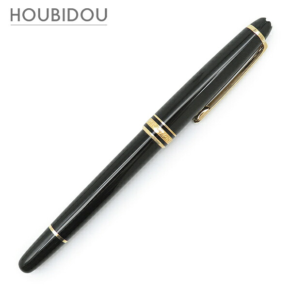 モンブラン Montblanc ボールペン マイスターシュテュック 古典派音楽 巻きどんぶり鉢 金属元素 プレシャスレジン 黒いこと×ゴールド ゴールド金具 黒インキ インキ一切れ 【中古】