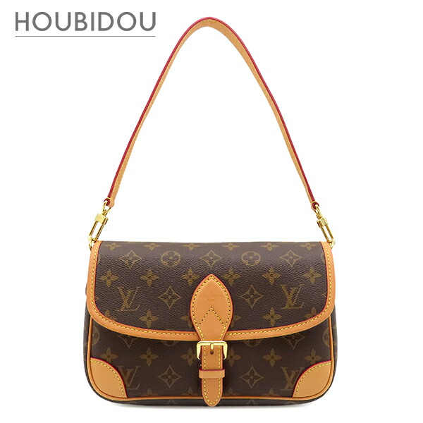 ルイヴィトン LOUIS VUITTON 2WAY御徒面子 ディアヌ モノグラム帆布 フューシャ ゴールド金具 茶 さくら色 ハンドバック 肩肉  M46049 RFID 【保護すること袋】【中古】