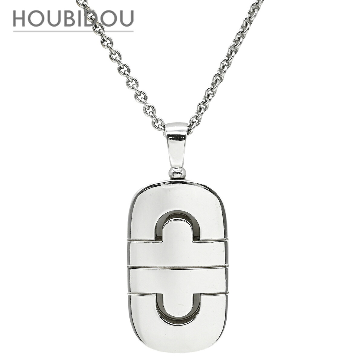 ブルガリ BVLGARI ネックレス パレンテシ ホワイトゴールド ペンダント 18K 750WG 18金 【中古】｜HOUBIDOU 心斎橋店