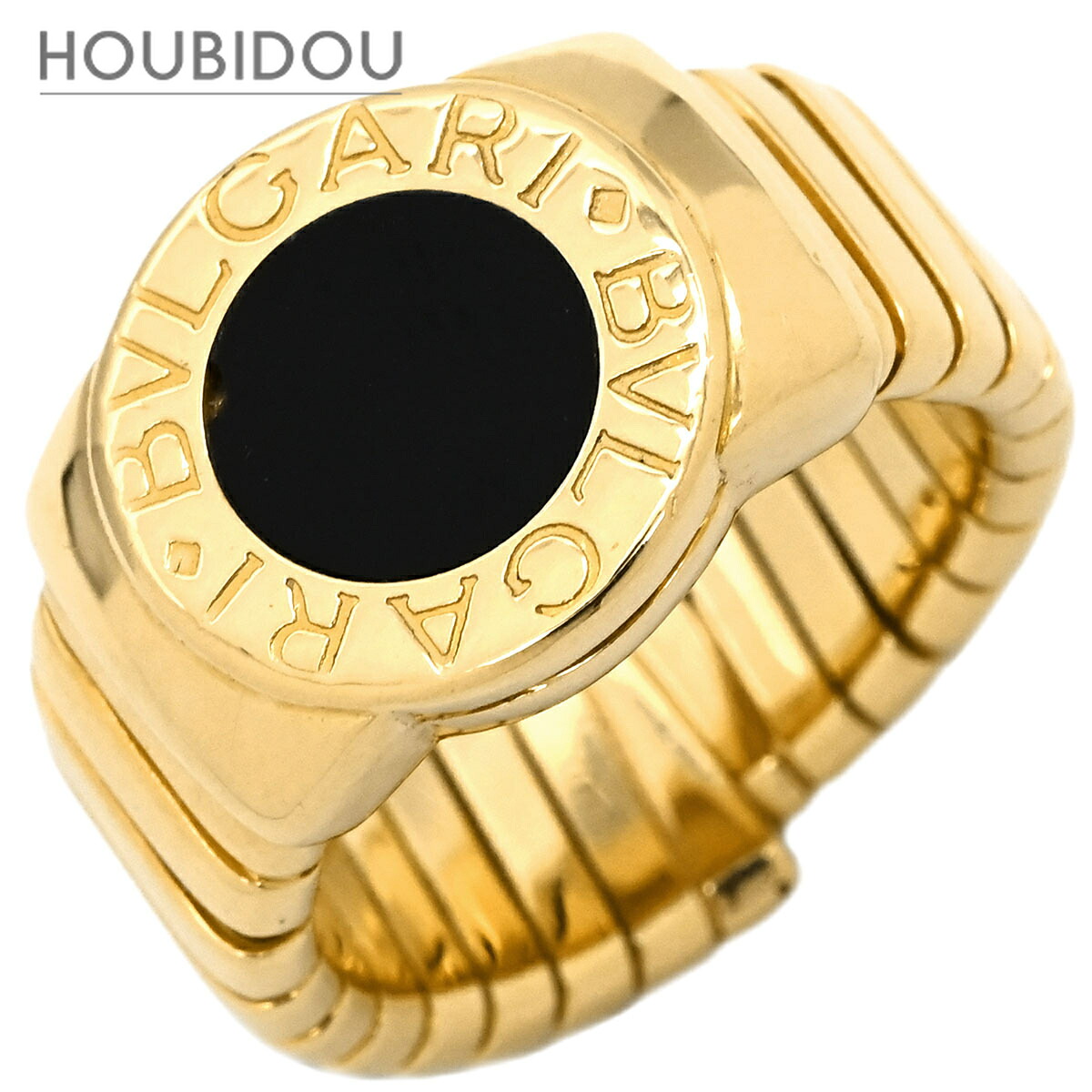 ブルガリ BVLGARI リング 指輪 ブルガリブルガリ トゥボガス ブラック&times;イエローゴールド 18K 18金 オニキス 11号【中古】｜HOUBIDOU 心斎橋店