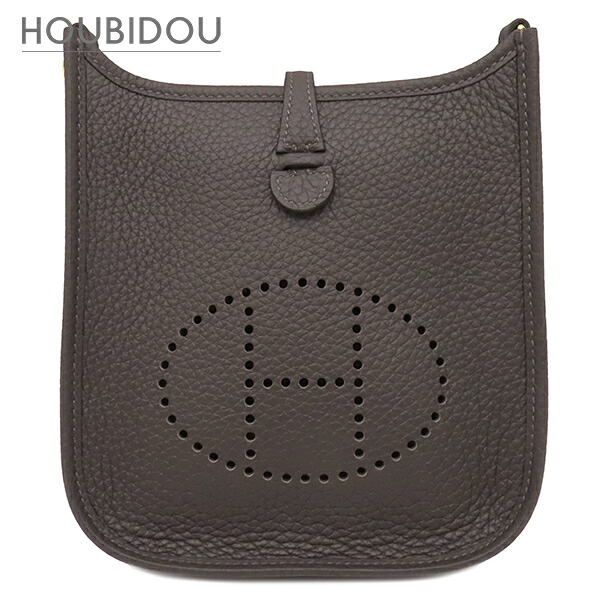 エルメス HERMES ショルダーバッグ エヴリン TPM 16 ロング トリヨンクレマンス エベンヌ ゴールド金具 茶 エブリン 2025年製  K 【箱】【中古】
