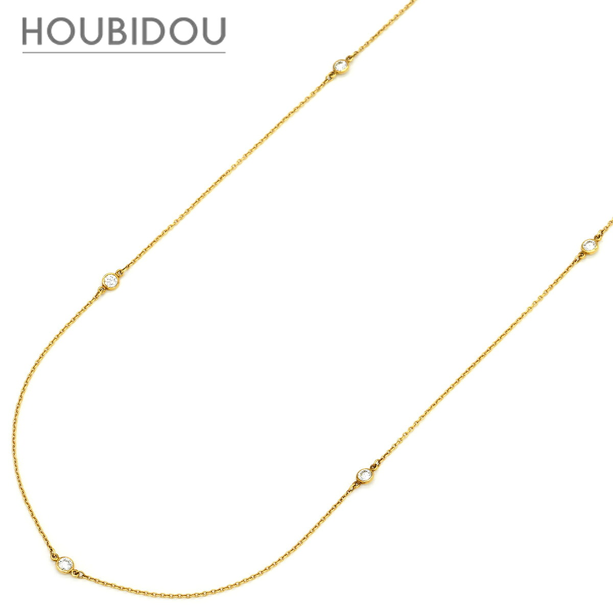 ティファニー Tiffany & Co ネックレス バイザヤード イエローゴールド ダイヤモンド エルサペレッティ 18K 750 YG 【中古】｜HOUBIDOU 心斎橋店