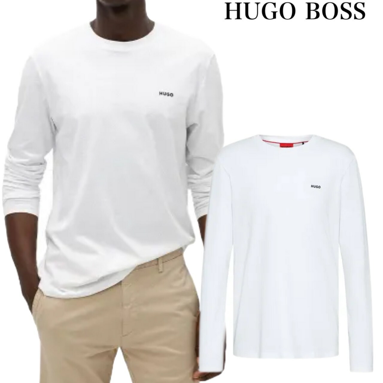 楽天市場】HUGO BOSS ヒューゴボス ロンT ロゴ クルーネック