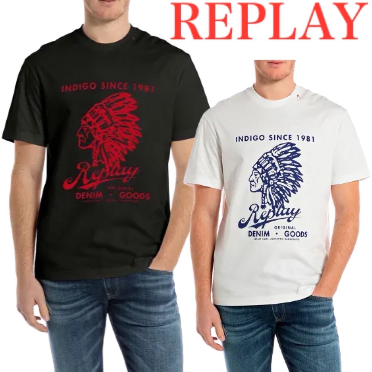 REPLAY リプレイ クルーネック Tシャツ メンズ レディース ユニセックス ファッション 正規品 ブランド プレゼント ギフト M3277 .000.23608P|MY COLOR