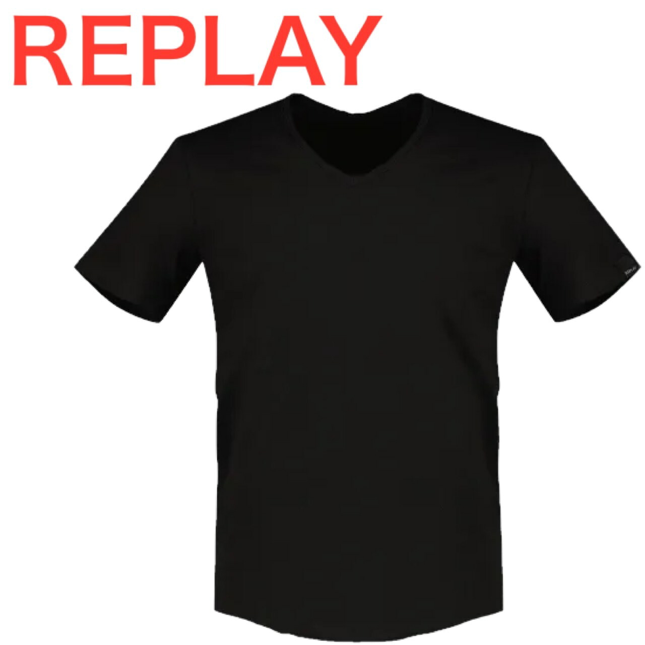 REPLAY リプレイ クルーネック Vネック Tシャツ メンズ レディース ユニセックス オールシーズン ファッション 正規品 ブランド M3591A.000.2660|MY COLOR