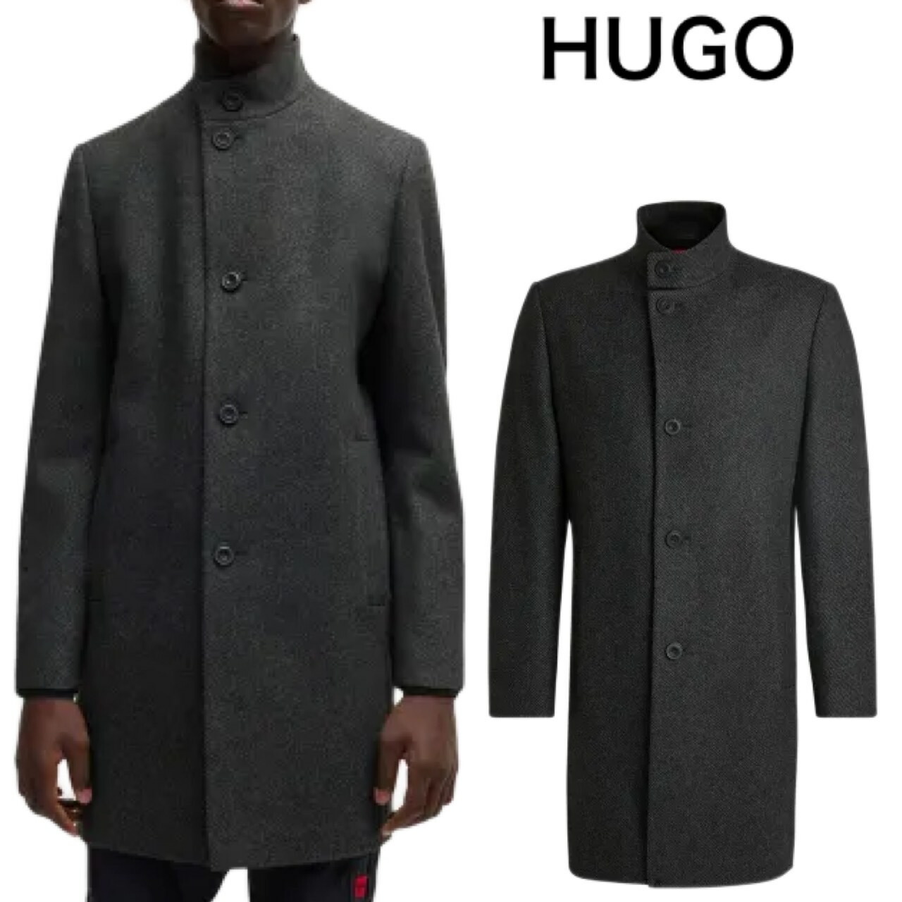 黒タグ ヒューゴボス HUGO BOSS 撥水加工 ステンカラーコート 52 楽天市場】ブラックフライデー ポイント10倍 HUGO BOSS ヒューゴボス