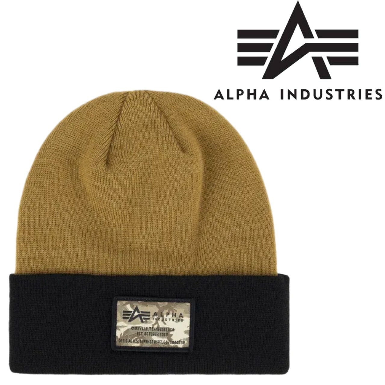 Alpha Industries｜BEANIES (ESSENTIAL POM BEANIE (UHE5250 ALPHA INDUSTRIES Essential Pom Beanie in Black | REVOLVE