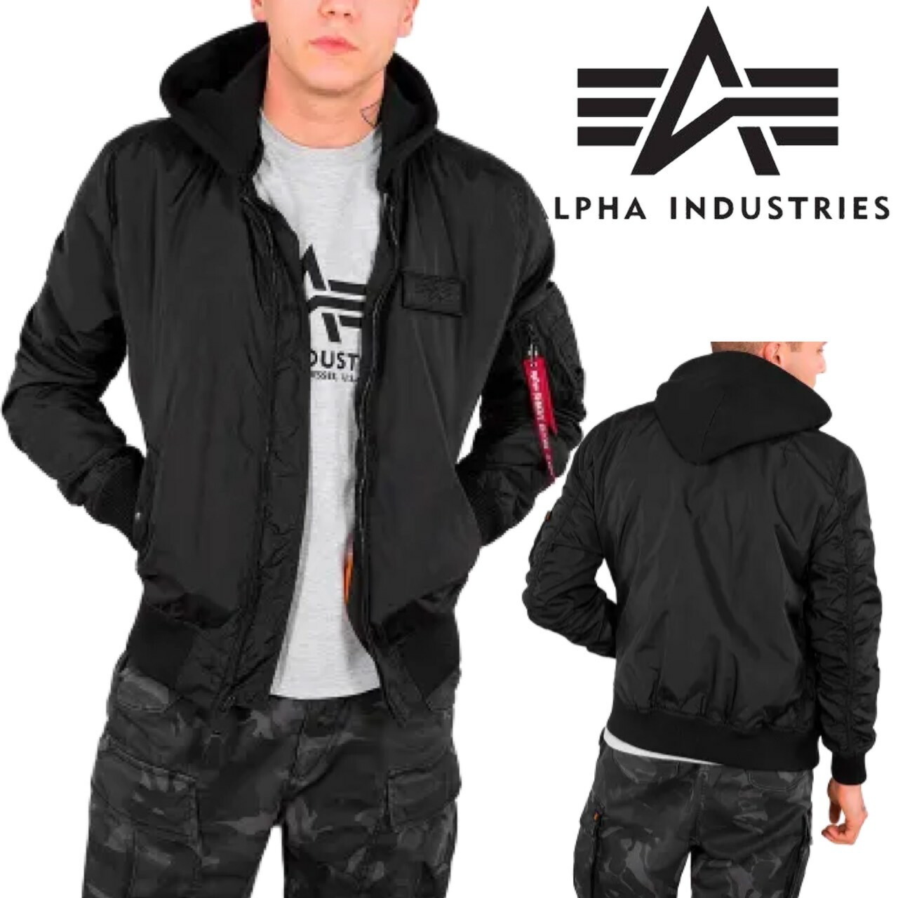 ALPHA INDUSTRIES未使用タグ付き ミリタリージャケット　Lサイズ ALPHA INDUSTRIES INC.（アルファインダストリーズ） CWU-45P