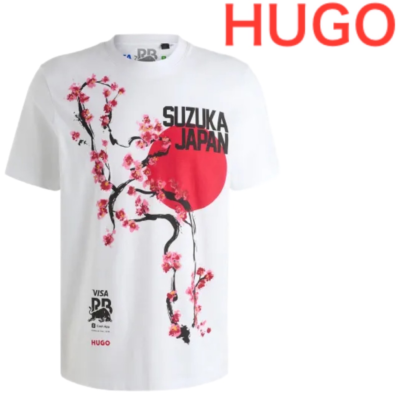 HUGO BOSS ヒューゴボス ティーシャツ 労働者の一団のど首 メンズ ロゴタイプ ブランド名 大谷翔平 愛用ブランド名 X Visa Cash App RB25 Japan 10257318 01 Tシャツ・カットソー-メンズファッション