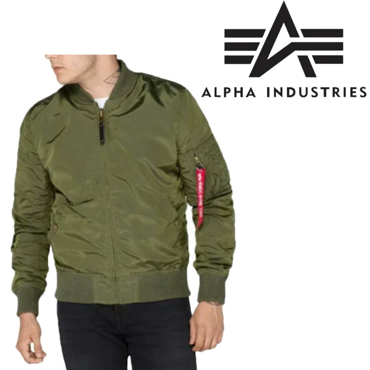楽天市場】ALPHA MA-1 アルファ フライトジャケット 赤タグ タイト MA
