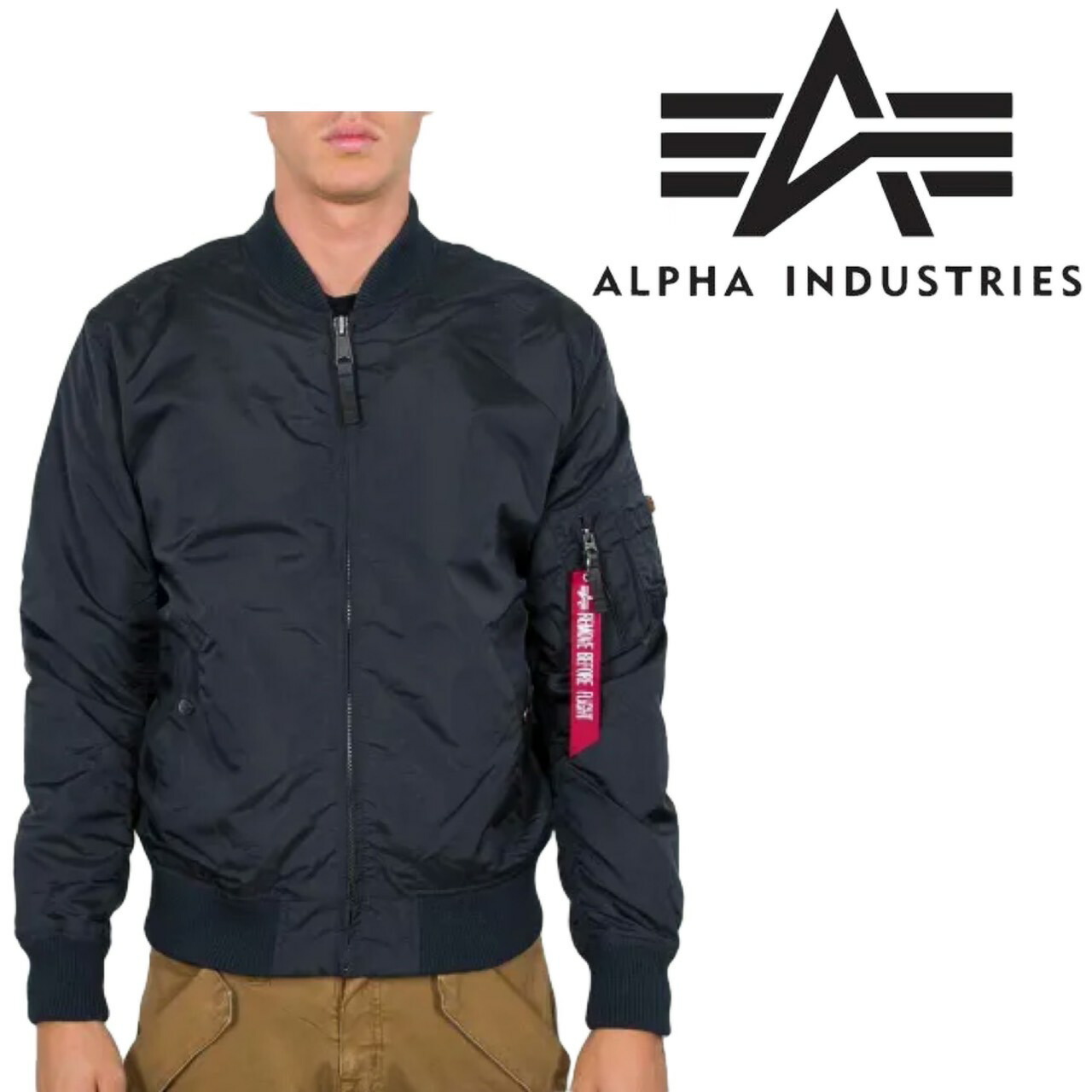 美品　着用5回未満　アルファMA-1 フライトジャケット リバーシブル Alpha Industries ma1 ma-1 「ALPHA」リバーシブル MA-1