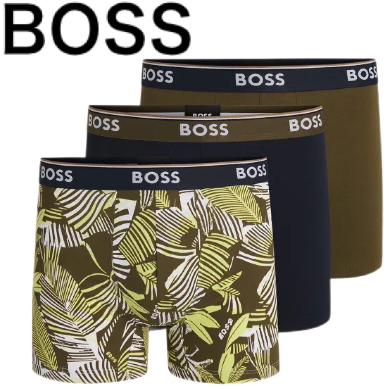 【お得な3枚セット】HUGO BOSS ヒューゴボス ボクサーパンツ 3枚組 正規品 おしゃれ プレゼント ギフト 大谷翔平選手 愛用ブランド 高級感 Power Des 10267410 01｜MY COLOR