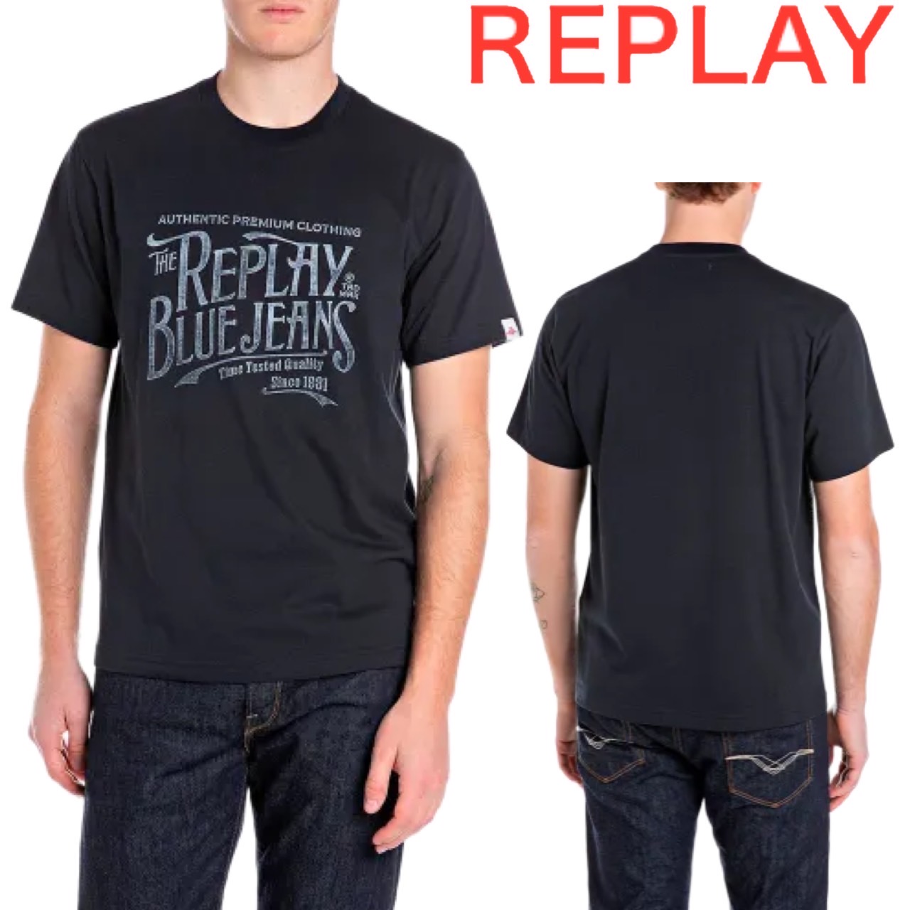 REPLAY リプレイ クルーネック Tシャツ メンズ レディース ユニセックス オールシーズン ファッション 正規品 ブランド プレゼント ギフト M3042.000.2660｜MY COLOR