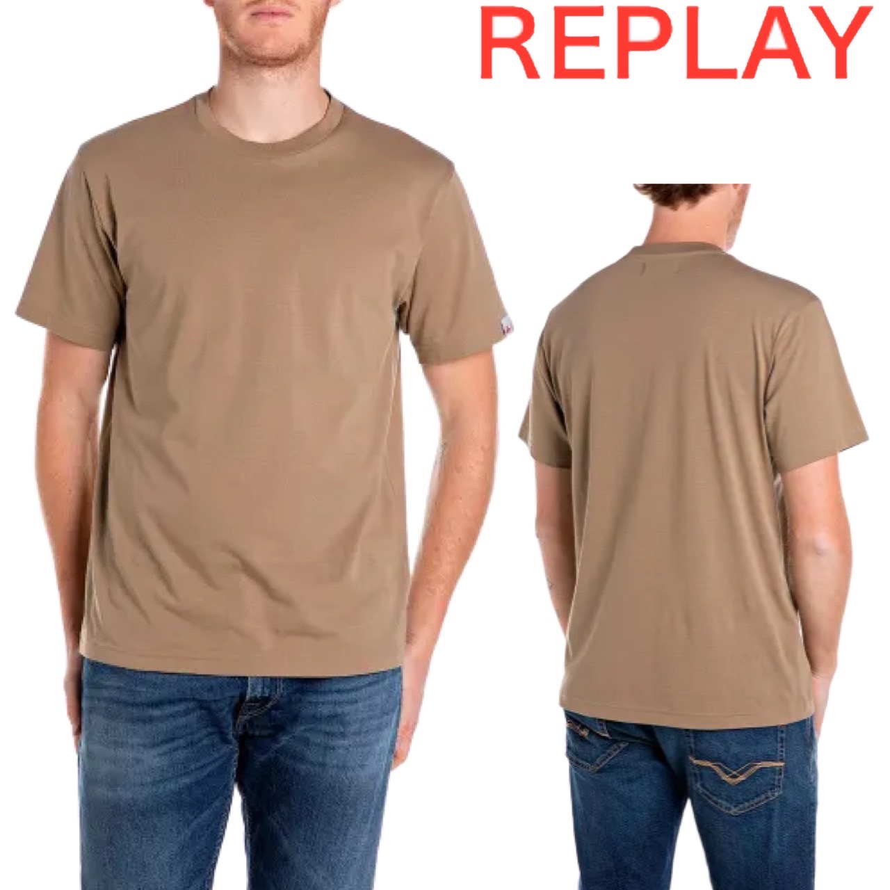 REPLAY リプレイ クルーネック Tシャツ メンズ レディース ユニセックス オールシーズン ファッション 正規品 ブランド プレゼント ギフト M3018.000.2660｜MY COLOR