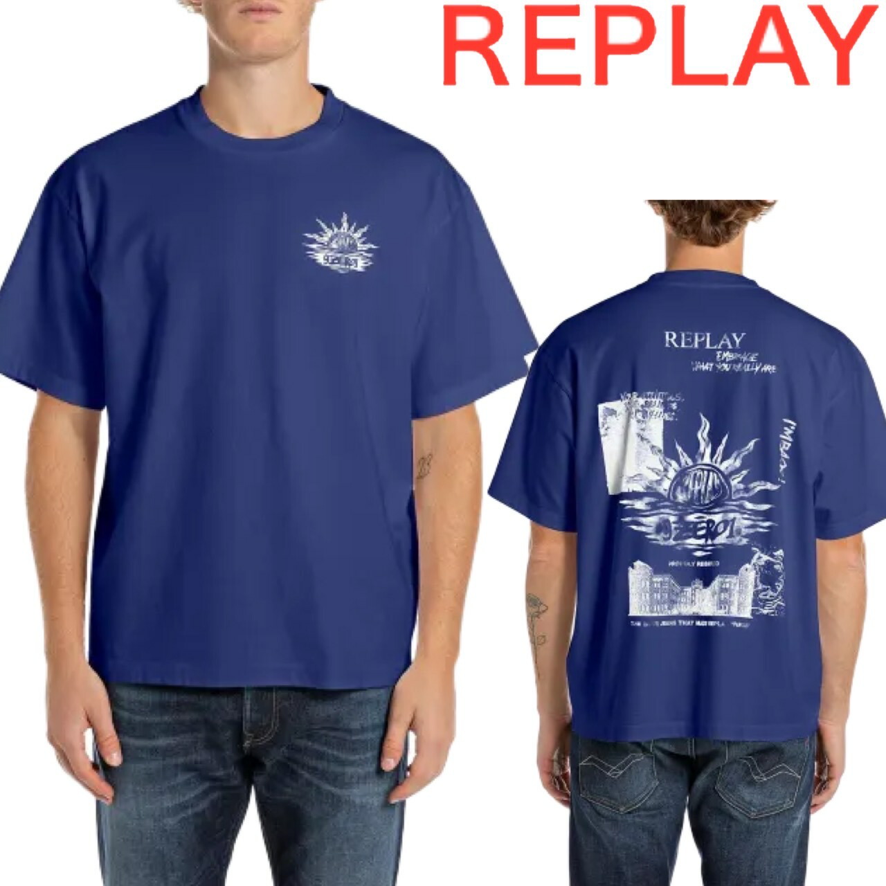 楽天市場】REPLAY リプレイ クルーネック メンズ レディース