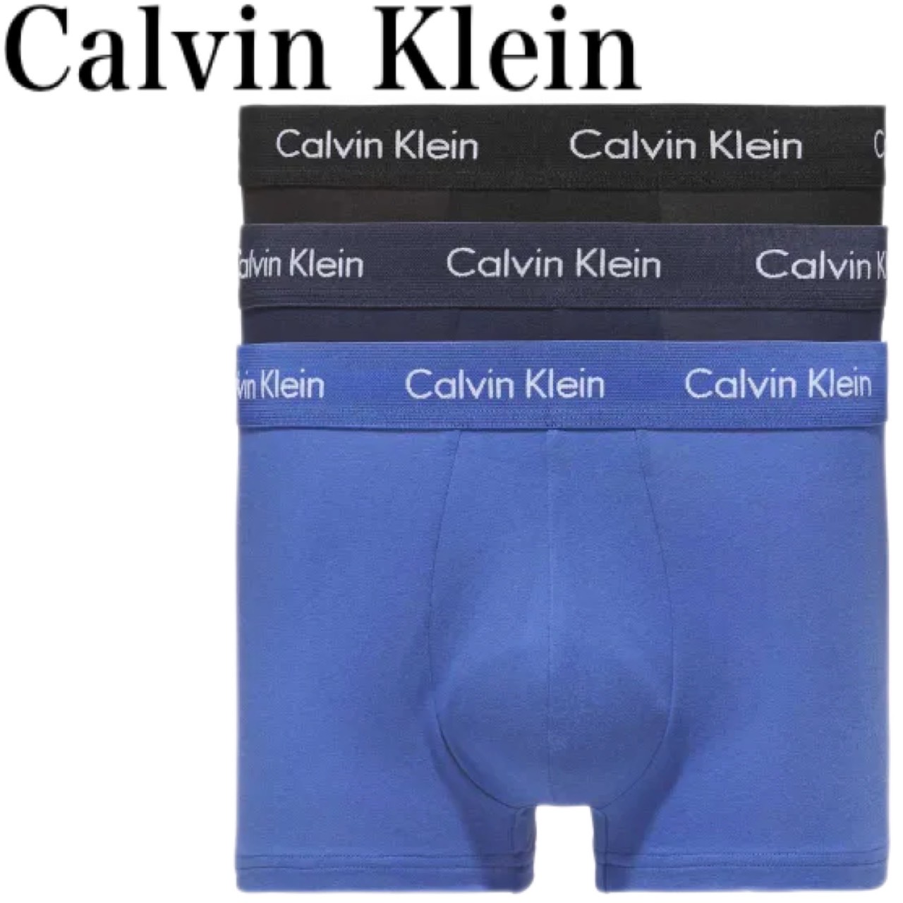 【お得な3枚仕かける】Calvin Klein カルバンクライン ボクサーズボン下 3枚組 決まり品 格好のいい 差し上げ物 差し上げ物 Low Rise ボクサーパンツ-メンズ