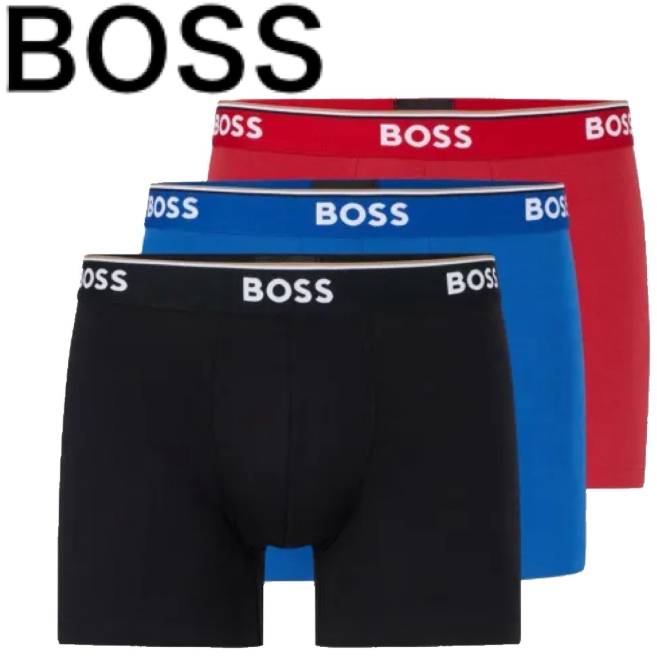 【お得な3枚仕かける】HUGO BOSS ヒューゴボス  ボクサーズボン下 3枚組  決まり品 格好のいい 差し上げ物 差し上げ物 大谷翔平運動選手 愛用ブランド名 御膳上等感 Power インナー・下着-ボクサーパンツ-メンズ