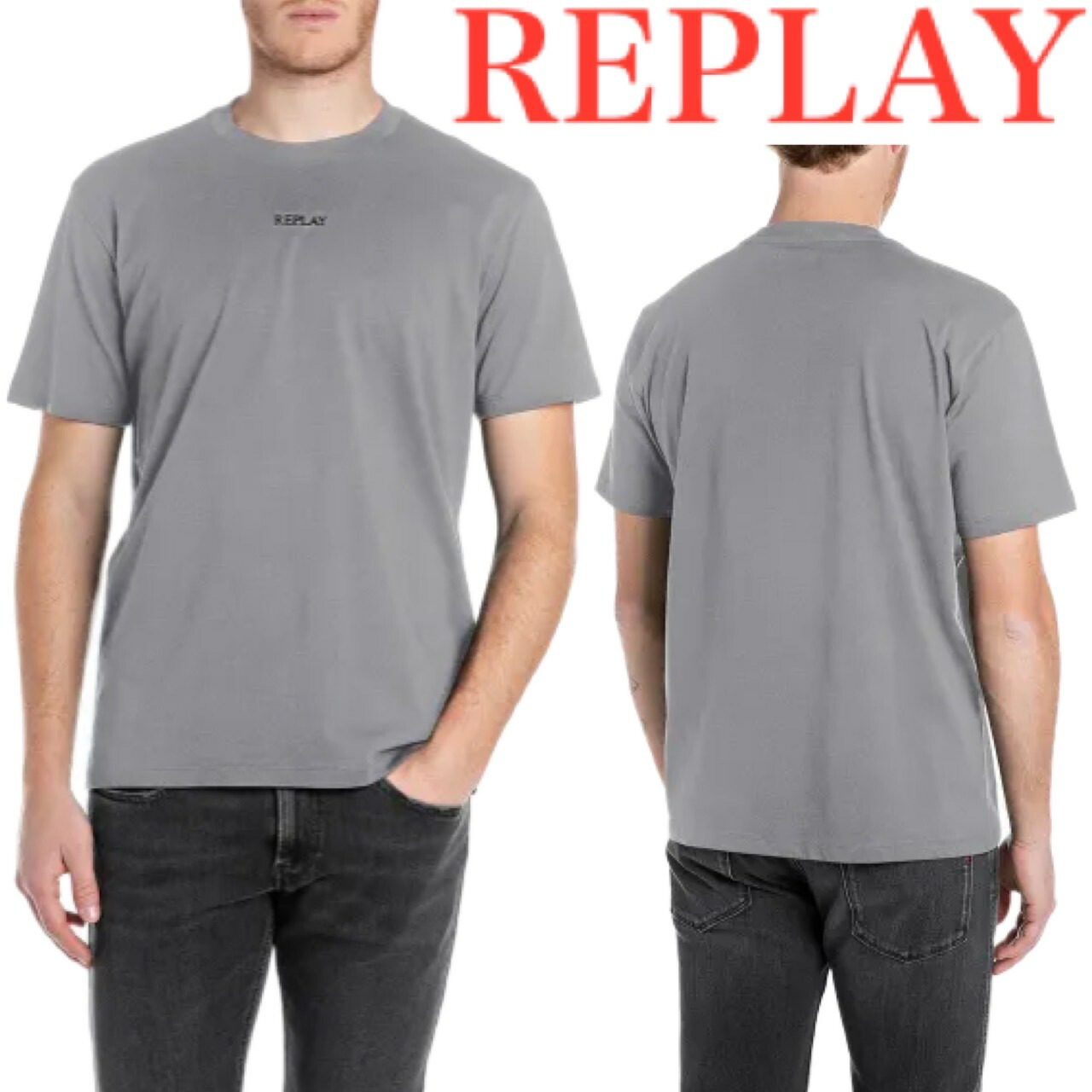 REPLAY リプレイ クルーネック Tシャツ メンズ レディース ユニセックス ファッション 正規品 ブランド プレゼント ギフト M3098 .000.2660