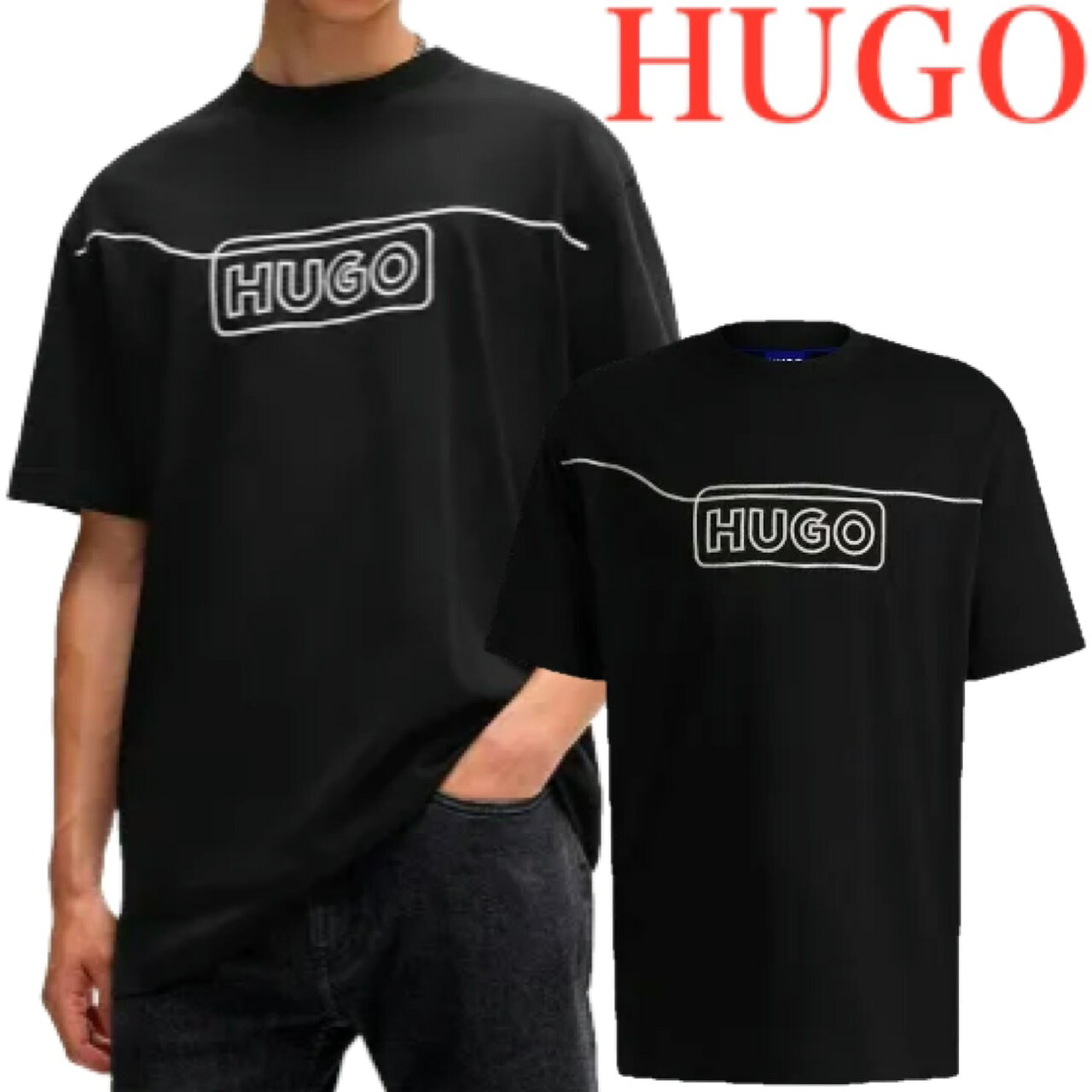 HUGO BOSS ヒューゴボス 労働者の一団素っ首 プルオーバー 置き目品 ブランド名 差し上げ物 差し上げ物 Noideryo BLUE