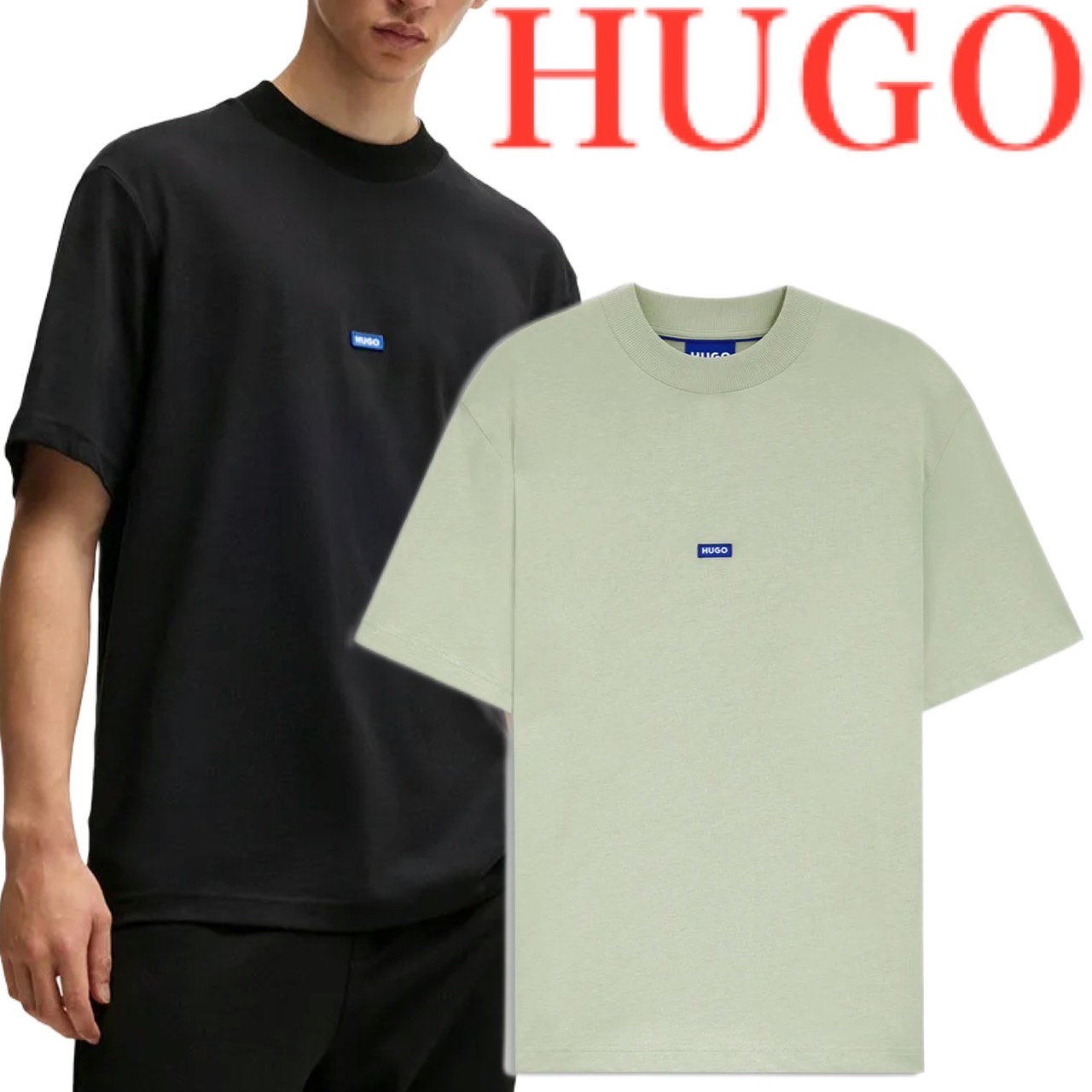 HUGO BOSS ヒューゴボス ティーシャツ 労働者の一団のど首 半袖 プルオーバー メンズ ロゴタイプ 定め事品  ブランド名 大谷翔平 運動選手 愛用 ブランド名 Nieros 01 BLUE