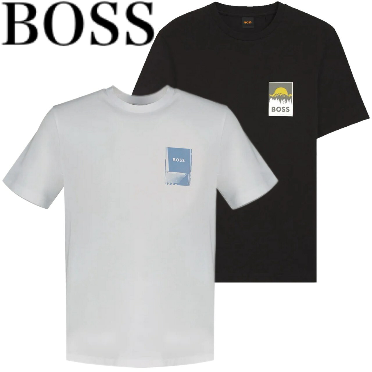 HUGO BOSS ヒューゴボス プルオーバー 労働者の一団素っ首 半袖 プルオーバー メンズ ロゴタイプ 置き目品  ブランド名 大谷翔平 運動選手 愛用 ブランド名 Plain 10276582