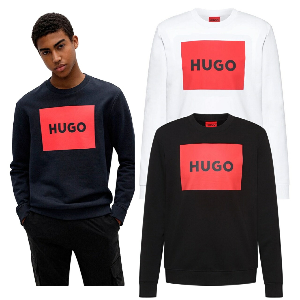値下げ ヒューゴ ボス HUGO BOSS ロゴ 立体 プリント スウェット HUGO BOSS ORANGE ヒューゴボス スウェット 50487133 メンズ
