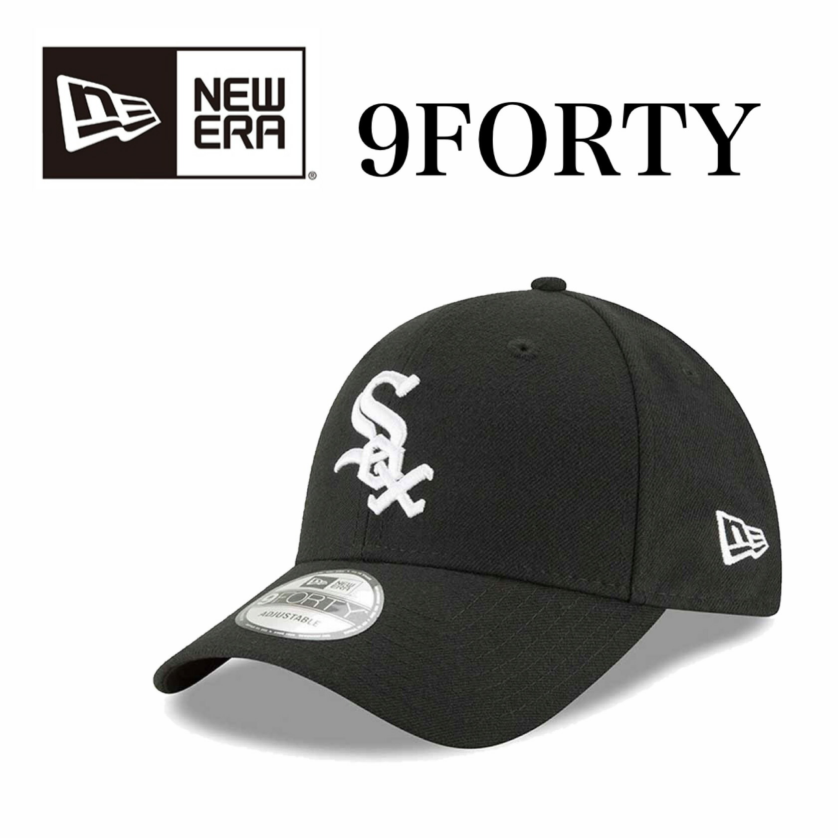 楽天市場】ニューエラ NEWERA 9FORTY CHICAGO WHITE SOX BLACK × WHITE