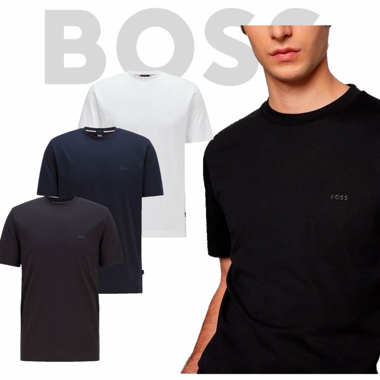 楽天市場】HUGO BOSS ヒューゴボス ロンT ロゴ クルーネック